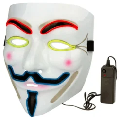 EL Wire V For Vendetta LED Maske