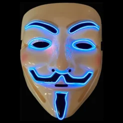 EL Wire V For Vendetta LED Maske