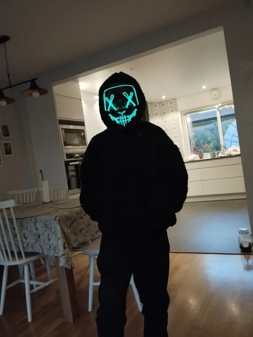 EL Wire V For Vendetta LED Maske