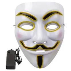 EL Wire V For Vendetta LED Maske