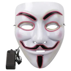 EL Wire V For Vendetta LED Maske