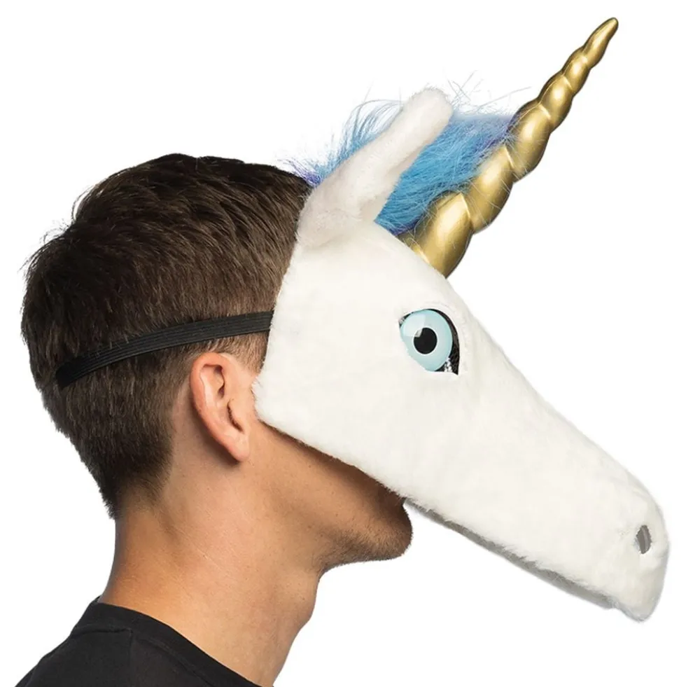 Enhjørning Halvmaske