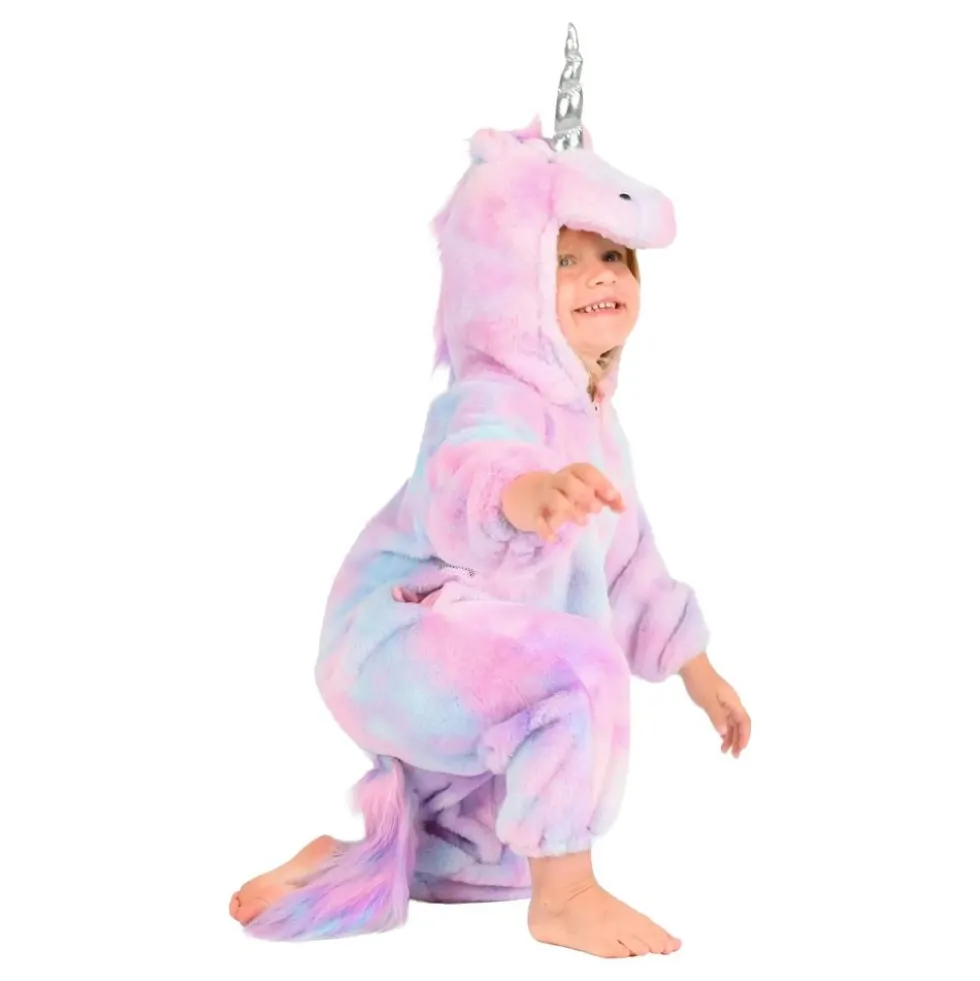 Enhjørning Pastel Jumpsuit Børnekostume