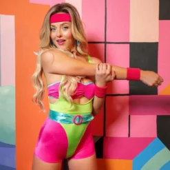 80'er Aerobics Diva Deluxe Kostume