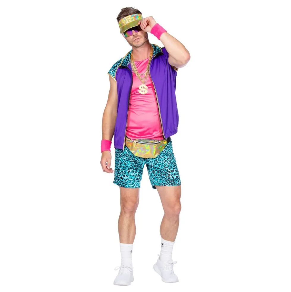 80'er Aerobics Herre Kostume