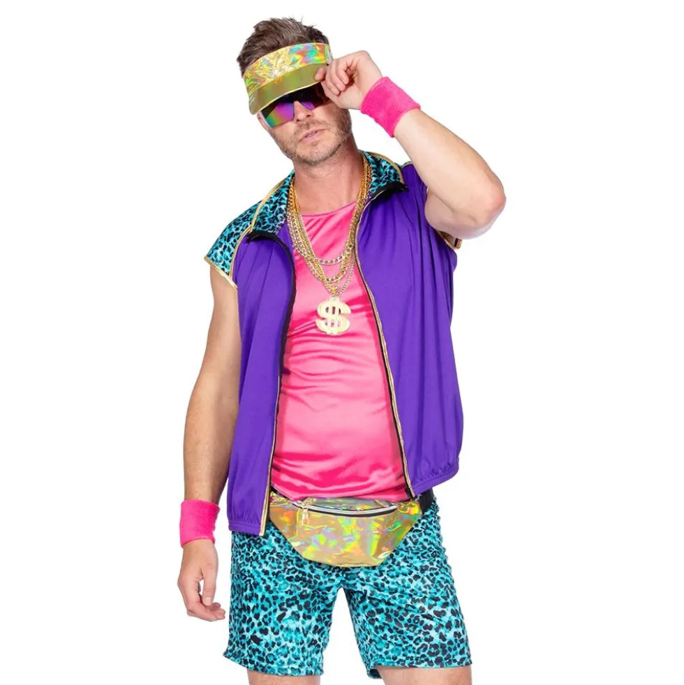80'er Aerobics Herre Kostume