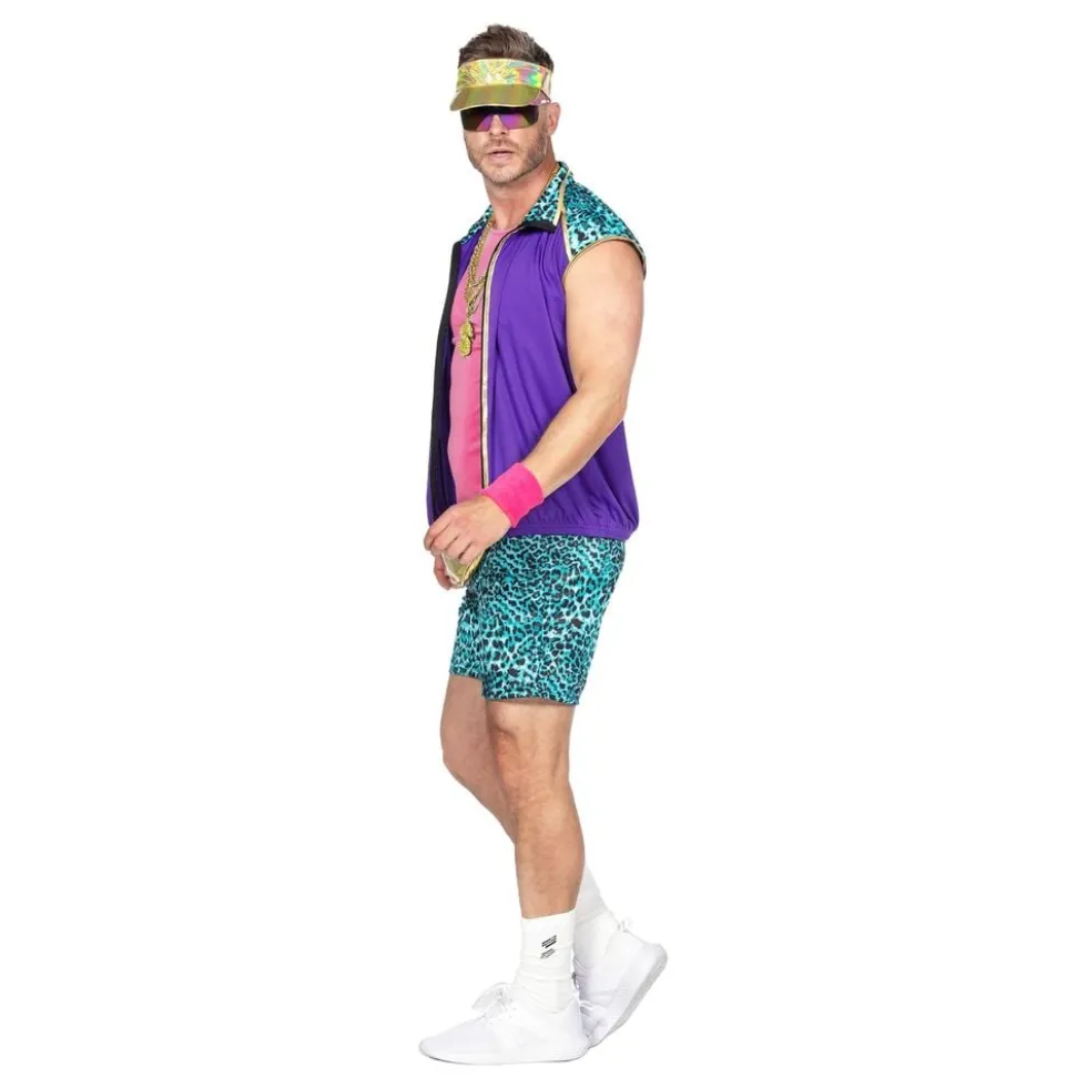 80'er Aerobics Herre Kostume