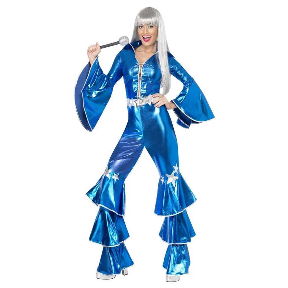 70'er Dancing Dream Kostume Blå