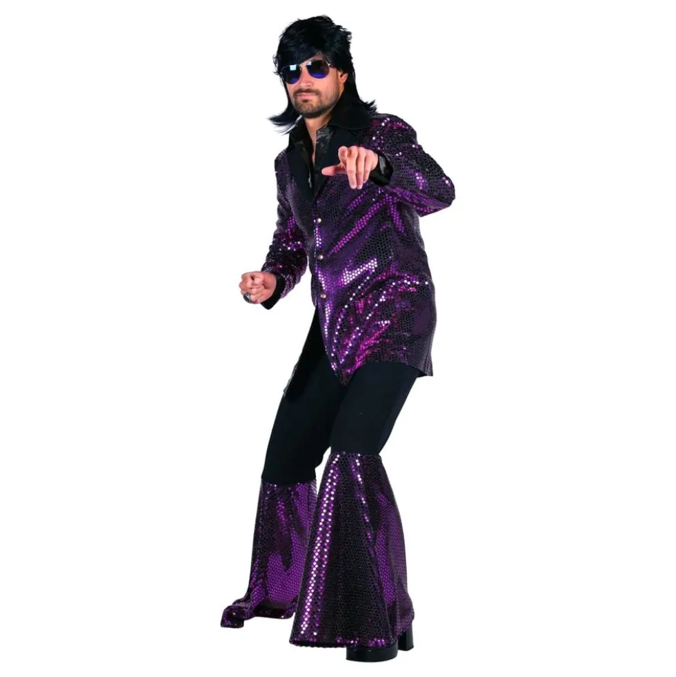 70'er Disco Kostume Lilla Kostume Deluxe