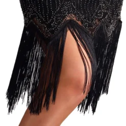 20'er Gatsby Kjole Sort Kostume Deluxe