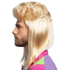 80’er Hockeyhår Blond Paryk