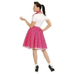 50'er-kjole Lyserød Kostume