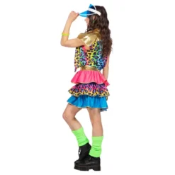 80'er Neon Leopard Dame Kostume