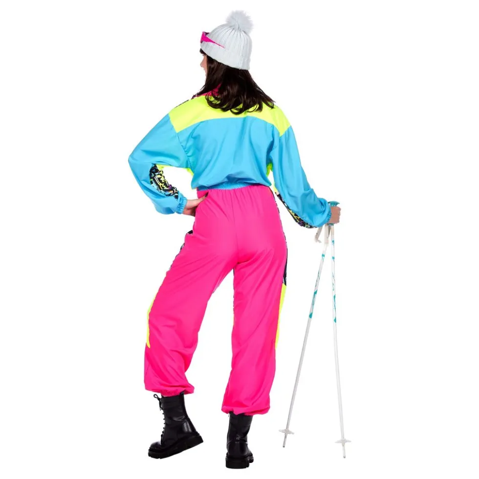 80'er Neon Skidragt Dame Kostume