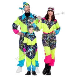 80'er Neon Skidragt Dame Kostume