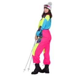 80'er Neon Skidragt Dame Kostume