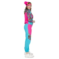 80'er Neon Skidragt Dame Kostume