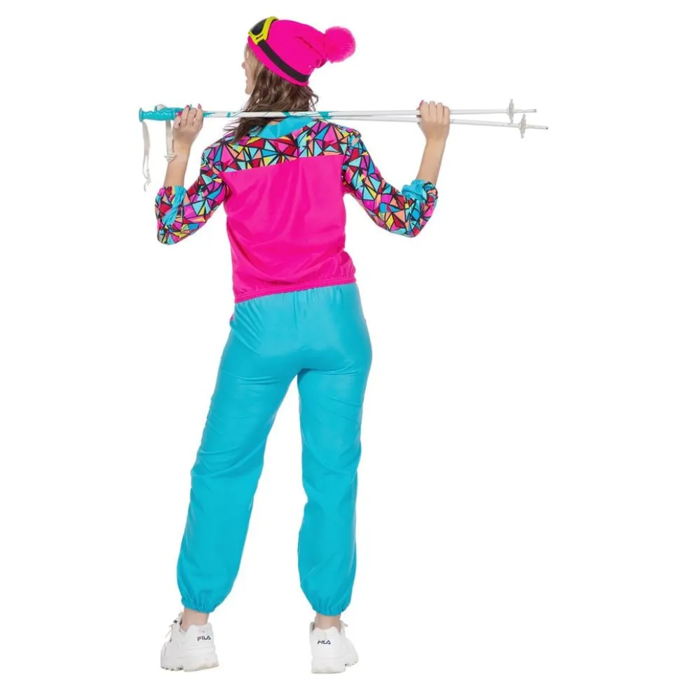80'er Neon Skidragt Dame Kostume