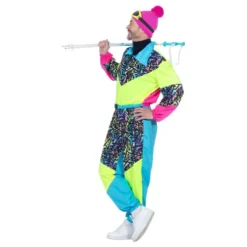 80'er Neon Skidragts Kostume