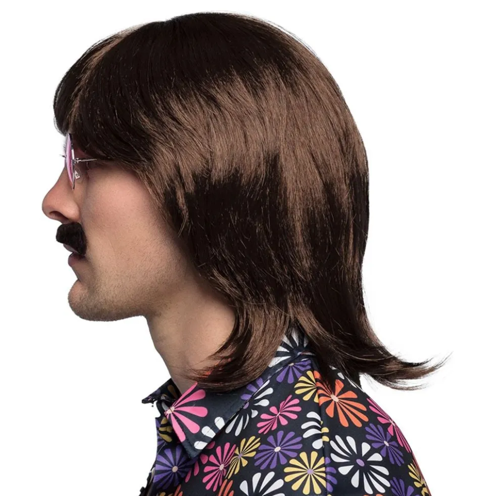 70'er Paryk med Moustache