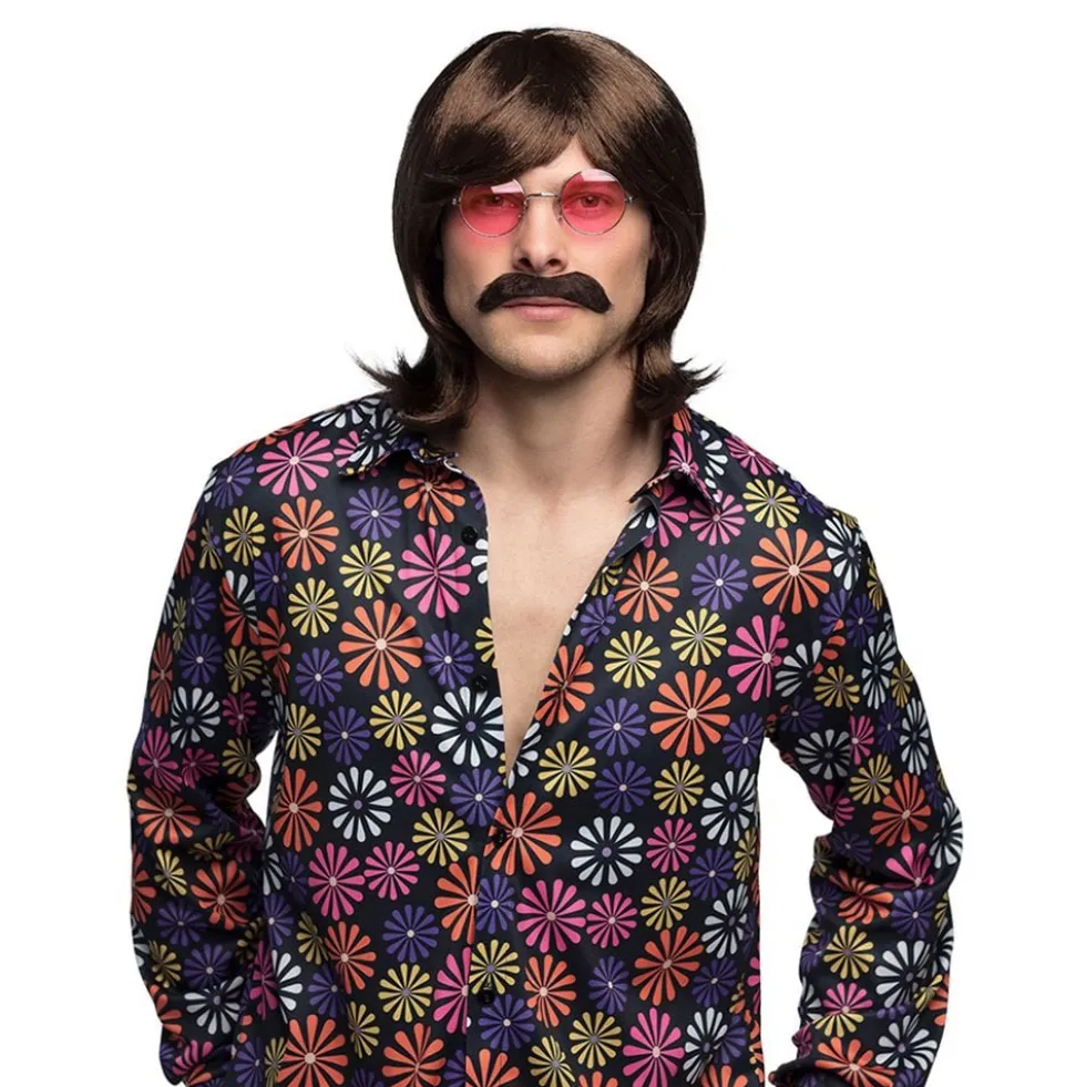 70'er Paryk med Moustache