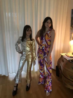 70'er pige Jumpsuit Kostume