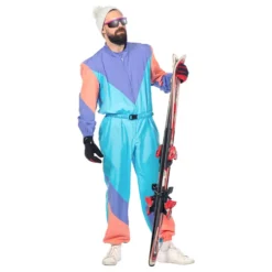 80'er Retro Skidragt Kostume Herre