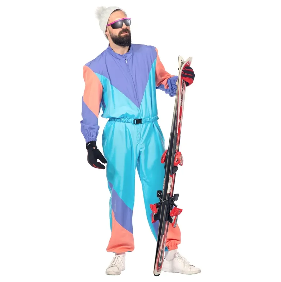 80'er Retro Skidragt Kostume Herre