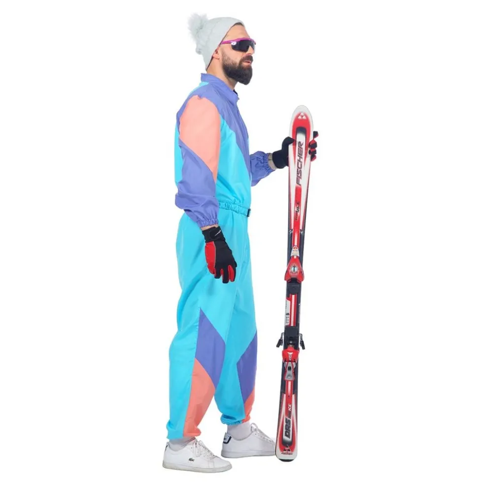 80'er Retro Skidragt Kostume Herre