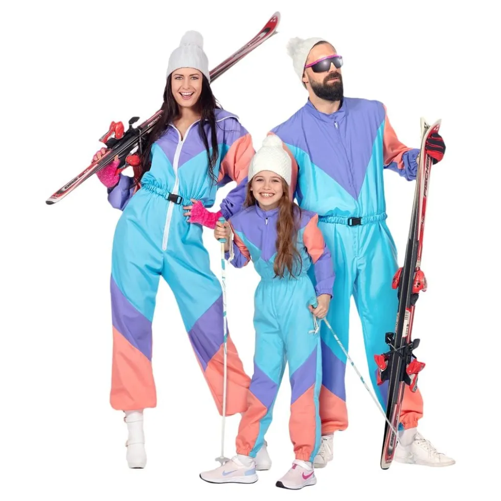 80'er Retro Skidragt Kostume Herre