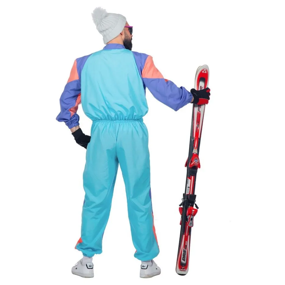 80'er Retro Skidragt Kostume Herre