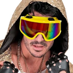 80'er Skibriller Neongul