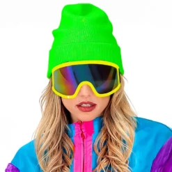 80'er Skibriller Neongul