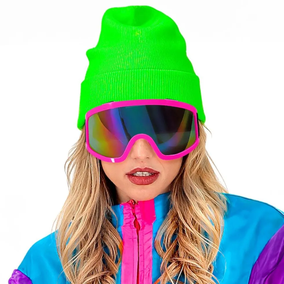 80'er Skibriller Neonpink