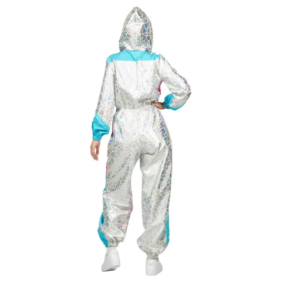 80'er Skioverall Sølv Kostume