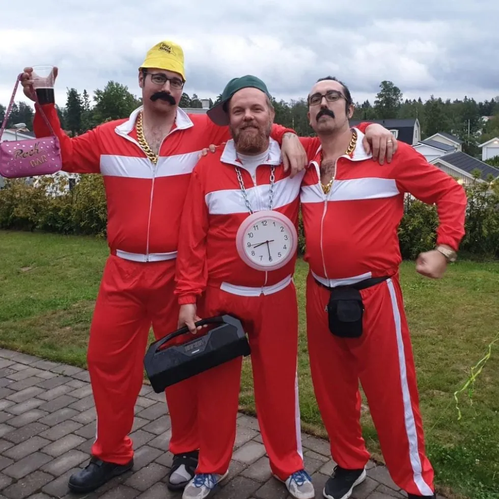 80'er Træningsdragt Rød Kostume