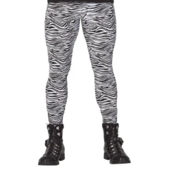 80'er Zebramønstrede Leggings Herre