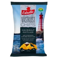 Estrella Västkustchips Havsalt Rillede