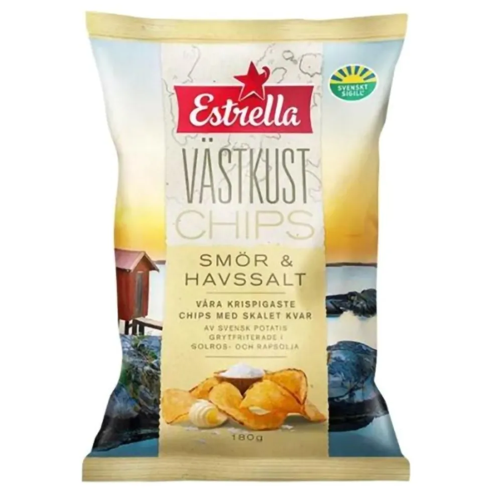Estrella Västkustchips Smør & Havsalt