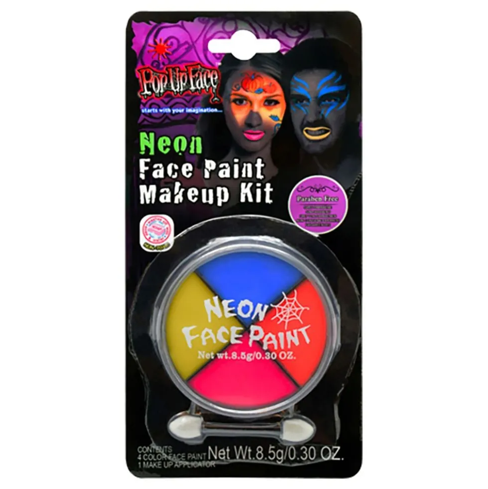 FaceOn Sminkesæt UV Neon