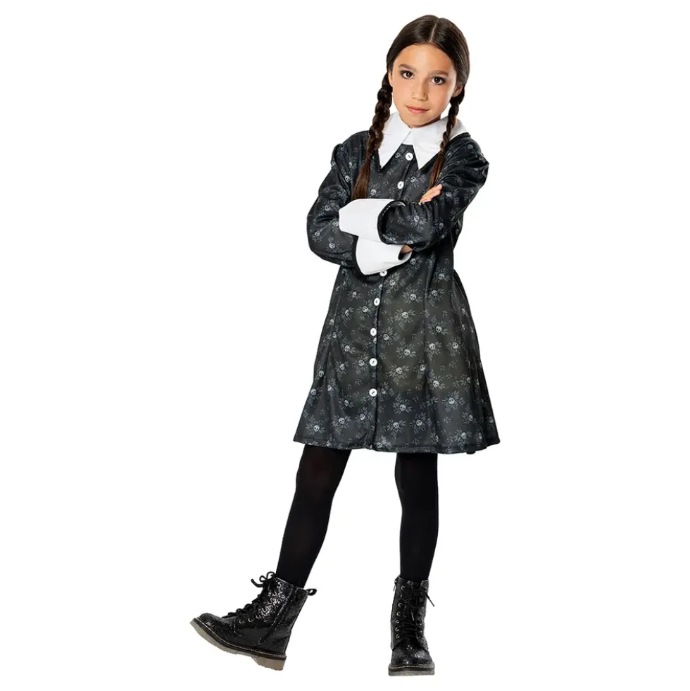 Familien Addams Wednesday Børnekostume