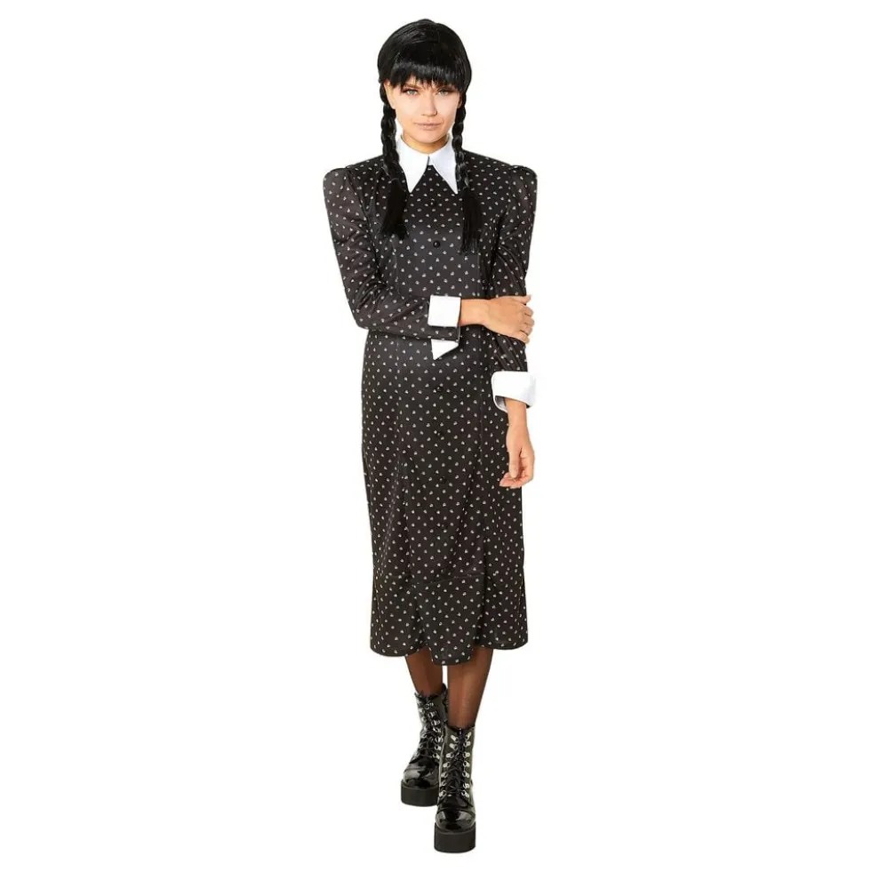 Familien Addams Wednesday Kjole Kostume
