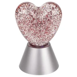 Farveskiftende Lampe Hjerte Glitrende
