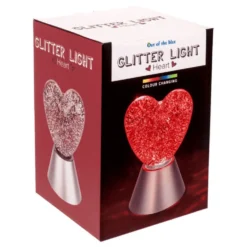 Farveskiftende Lampe Hjerte Glitrende