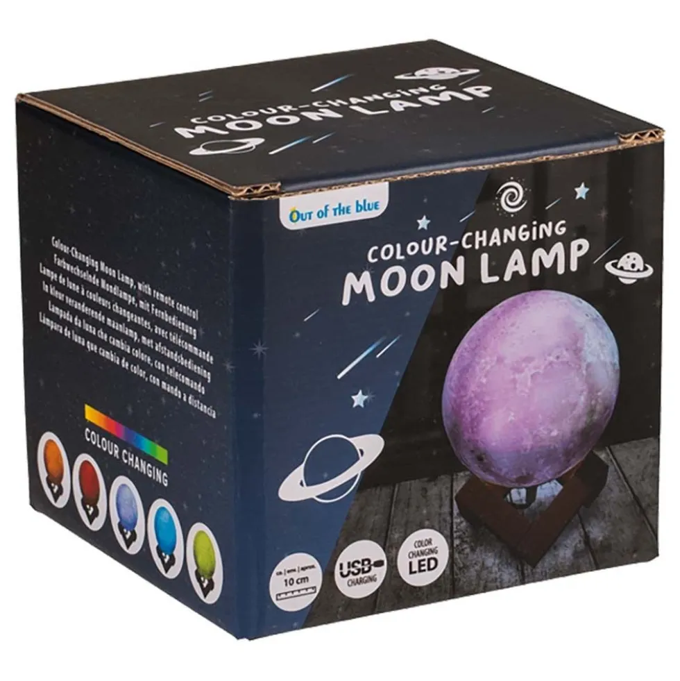 Farveskiftende LED-Lampe Måne