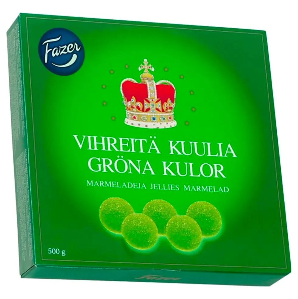 Fazer Grønne Kugler Æske