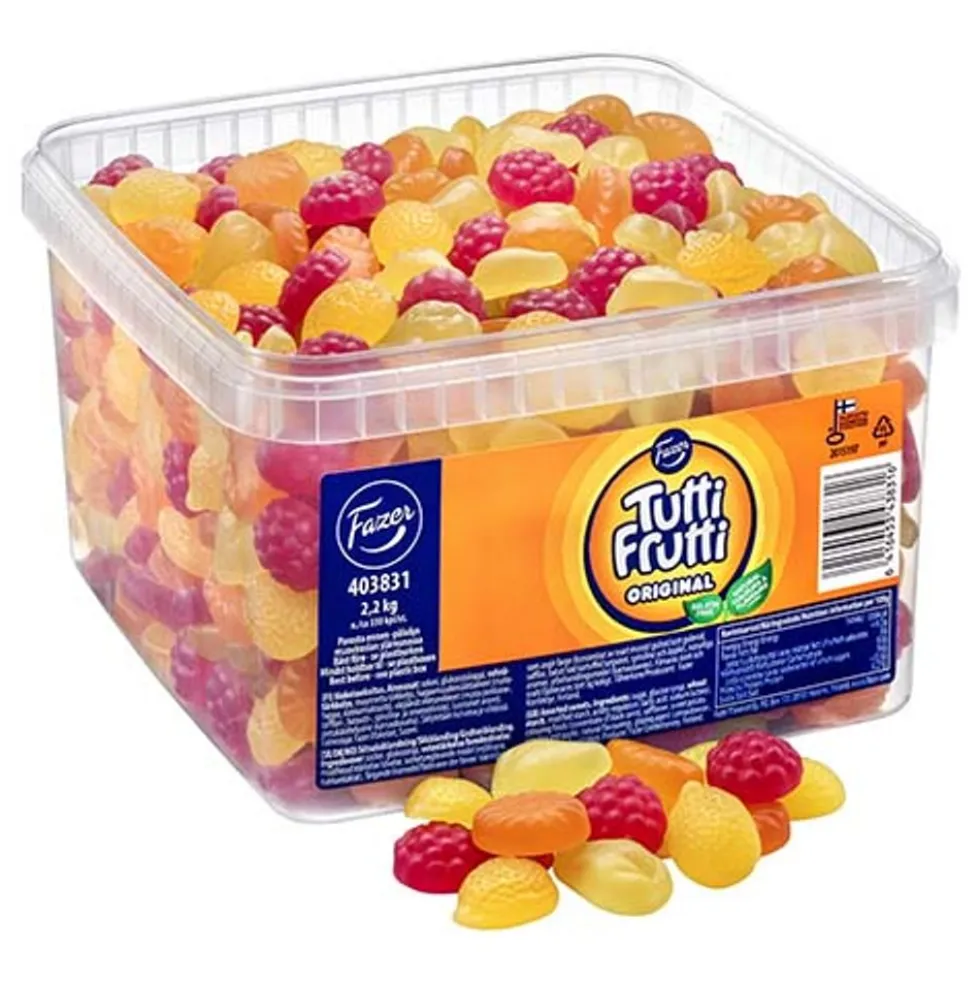 Fazer Tutti Frutti Original Løs vægt i Beholder