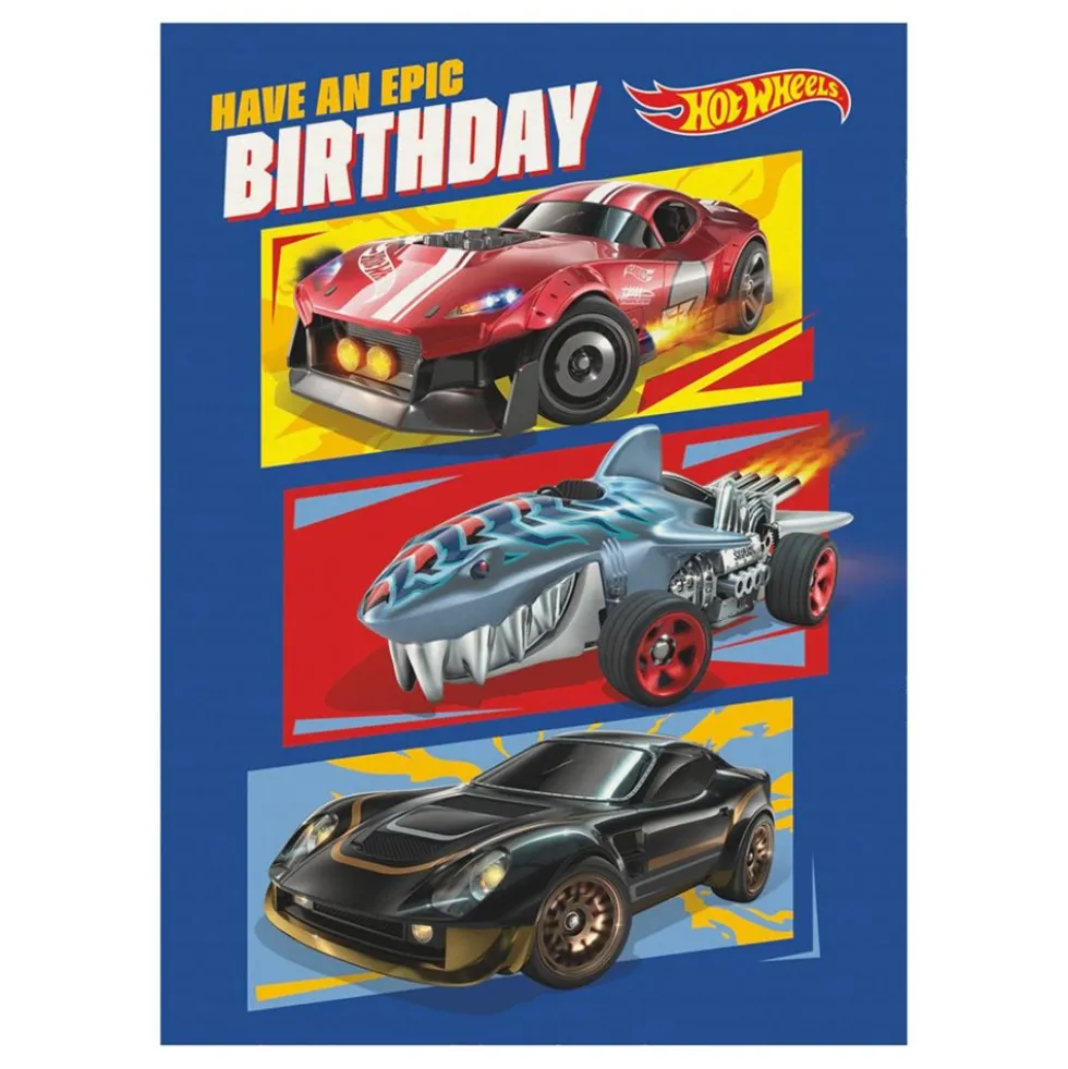 Fødselsdagskort Hot Wheels