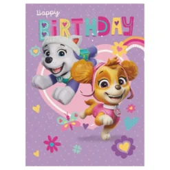 Fødselsdagskort Paw Patrol Lilla