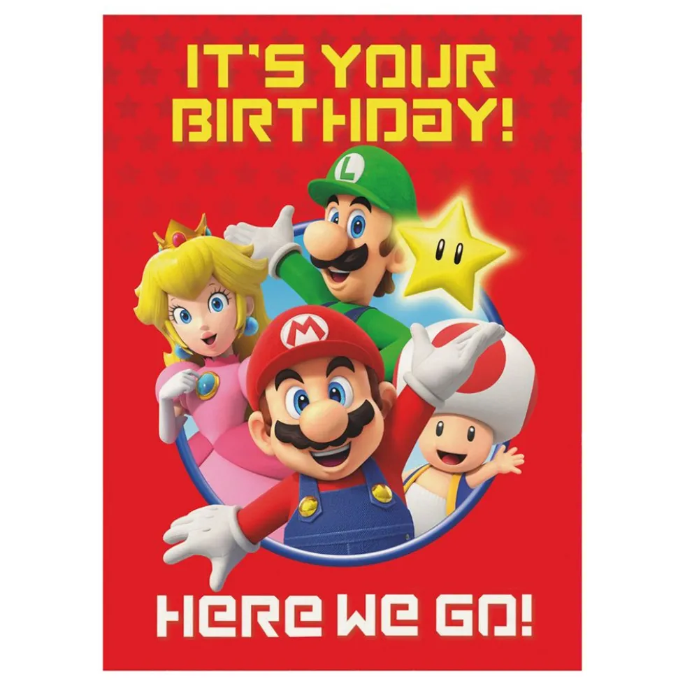 Fødselsdagskort Super Mario